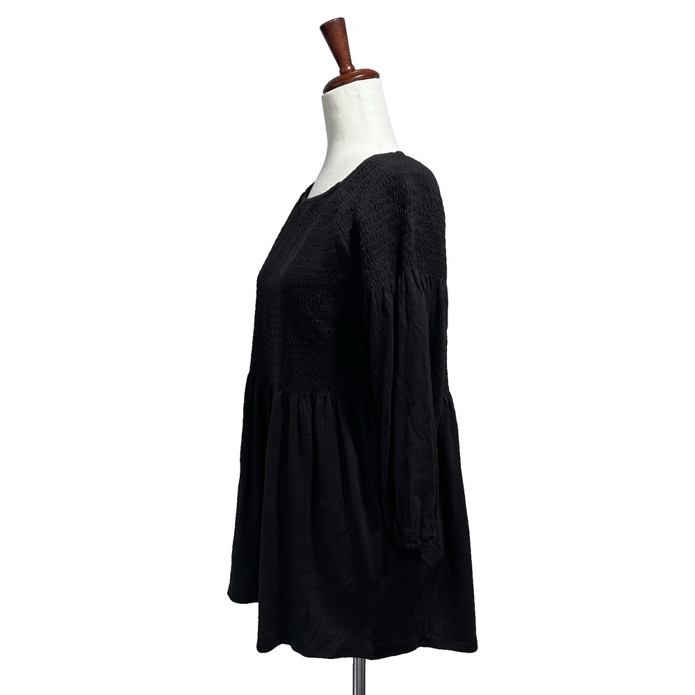 J.Jill J.‎ Jill Women's Top Small Cottagecore Smocked Boho Boatneck Feminine - Picture 8 of 9
